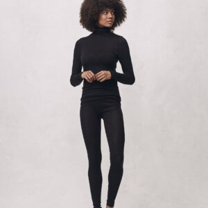 Seamless Basic | Angelina Merino Wool Legging - Black