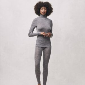 Seamless Basic | Angelina Merino Wool Legging - Grey Melange