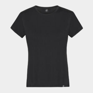 Sort bambus t-shirt r-neck til dame fra Boody (Størrelse: XS)