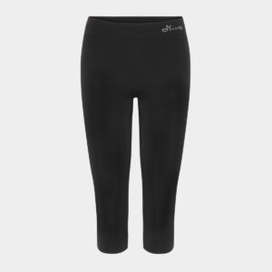 Sorte bambus 3/4 leggings til dame fra Boody (Størrelse: Small)