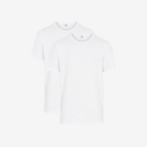 Økologisk bomuld, T-shirt, 2-pak, Hvid