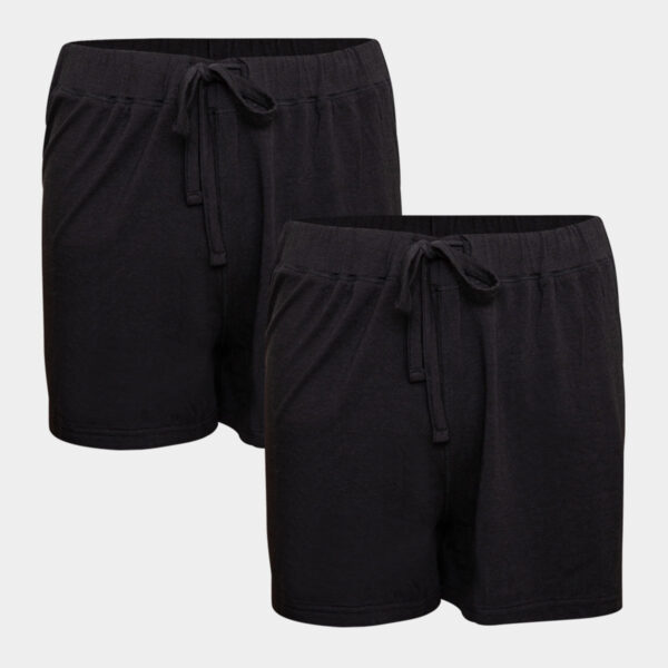 2 pak sorte bambus shorts til Dame fra JBS of Denmark
