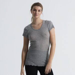 Roseanna | Cotton T-shirt - Grey Melange