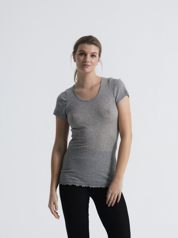 Roseanna | Cotton T-shirt - Grey Melange