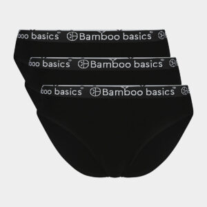 3 par sorte bambus tai trusser til Dame fra Bamboo Basics (Størrelse: Large)