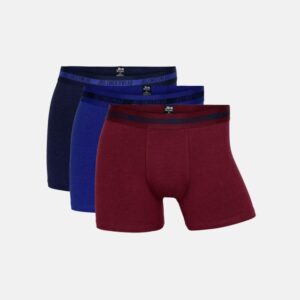 Bambus, Tights, 3-pak, Multifarvet med bordeaux