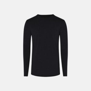 Langærmet undertrøje | 100% knitted merino uld | grå melange