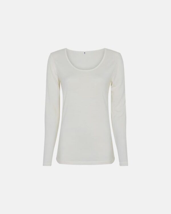 Økologisk uld, Langærmet t-shirt, Ivory