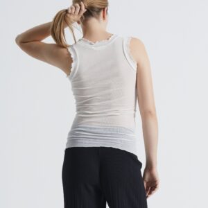 Flounce | Cotton Tank Top - Off-White