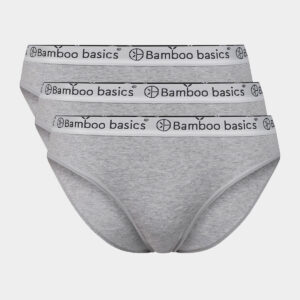 3 par grå bambus tai trusser til Dame fra Bamboo Basics (Størrelse: Large)