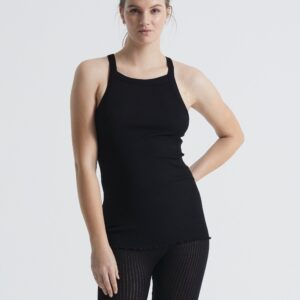 Silky Daze | Silk Cami Top - Black