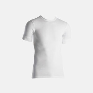 Økologisk bomuld, T-shirt "Rib", Hvid