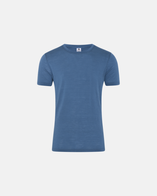 Økologisk uld, T-shirt, Lys blå