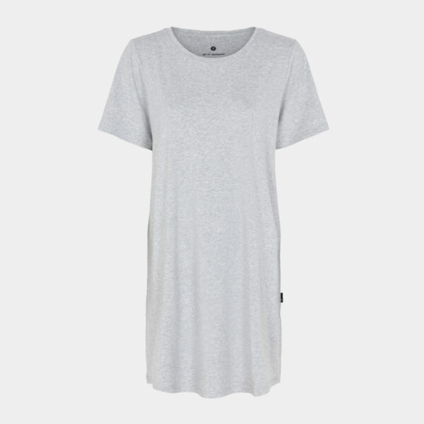 Bambus T-shirt kjole | lysegrå kjole T-shirt fra JBS of Denmark, L