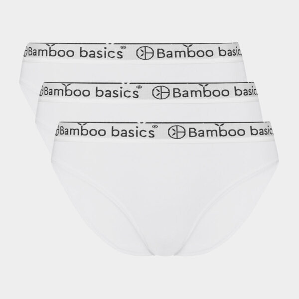 Bambus tai trusser til damer - 3 pak hvid - Bamboo Basics, L