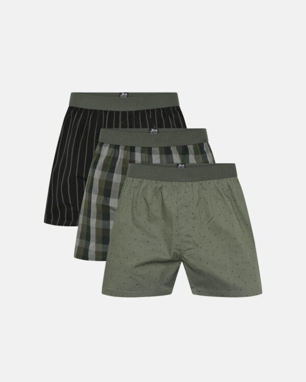 Økologisk bomuld, Boxershorts, 3-pak, Grøn 20