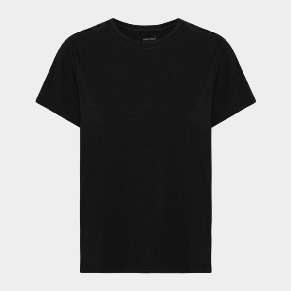 Sort bambus T-shirt med rund hals fra Urban Quest, XS