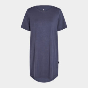 Støvet blå bambus T-shirt kjole til dame fra JBS of Denmark, L