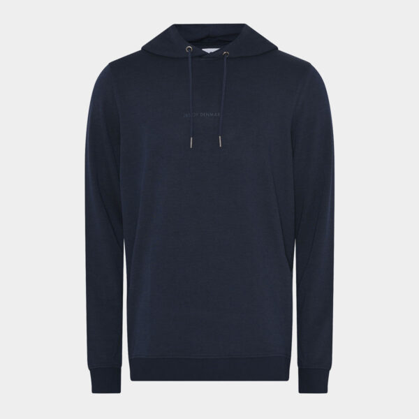 Bambus hoodie| navyblå bambus hoodie til mænd fra JBS of Denmark, M