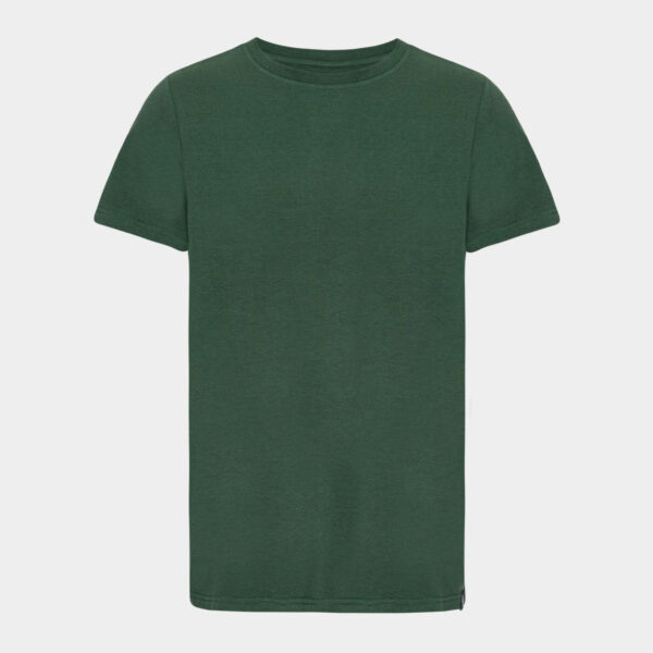 Mørkegrøn bambus T-shirt med crew neck til mænd fra Copenhagen Bamboo, M