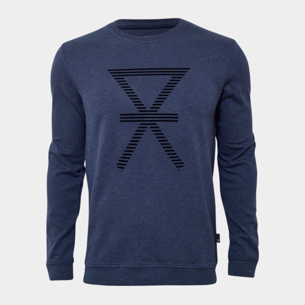 Navy sweatshirt i bambus med print fra JBS of Denmark, L