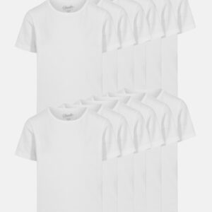 Økologisk bomuld, T-shirt, 12-pack, Hvid, Dreng