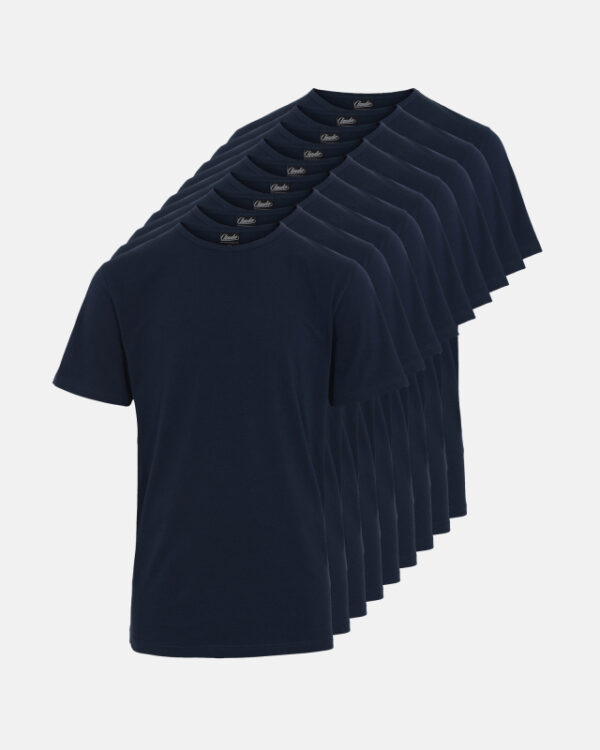 Økologisk bomuld, T-shirt, 9-pack, Navy