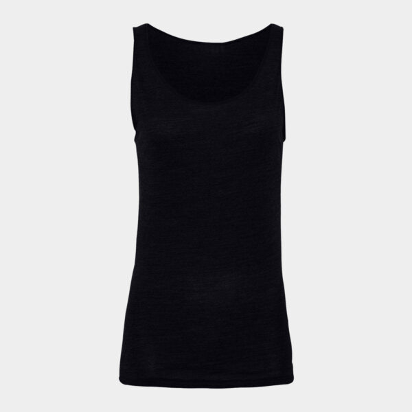 Sort uld/bambus tank top bred strop til dame fra JBS of Denmark, XXL