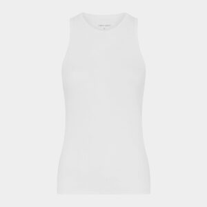 Hvid bambus tank top i rib fra Urban Quest, S