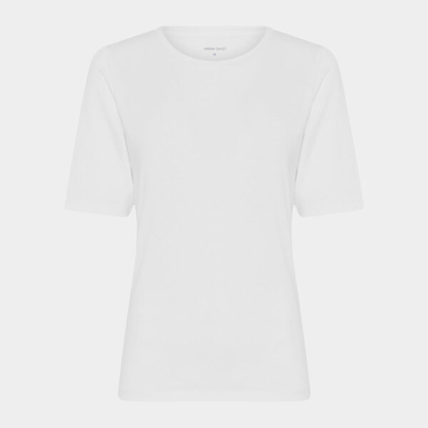 Hvid slim fit bambus t-shirt fra Urban Quest, S