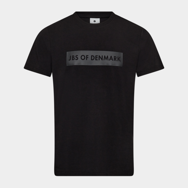 Sort bambus T-shirt med logo fra JBS of Denmark, S