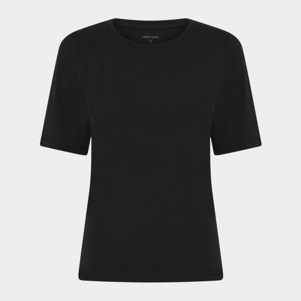 Sort slim fit bambus t-shirt fra Urban Quest, M