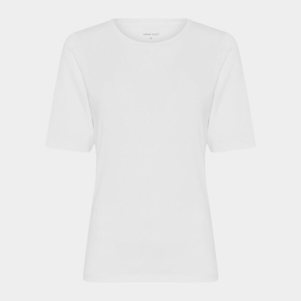 Hvid slim fit bambus t-shirt fra Urban Quest, M