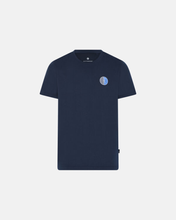 100% Økologisk bomuld, T-shirt o-hals, Navy