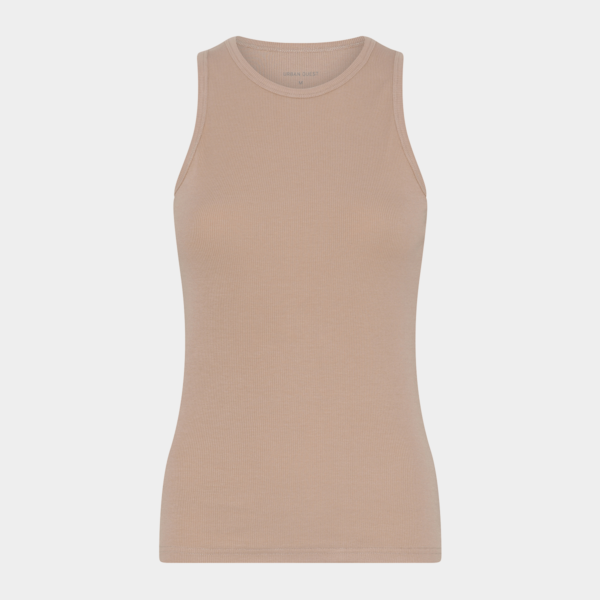 Nude bambus tank top i rib fra Urban Quest, XL