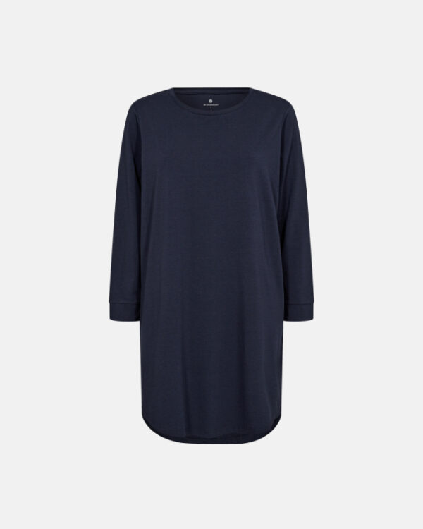 Bambusviskose, Big shirt med ærmer, Navy