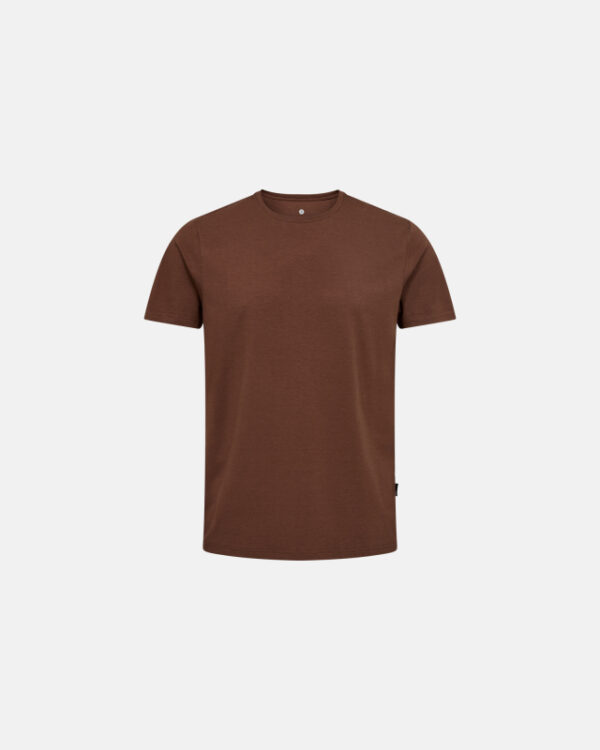 Bambusviskose, T-shirt o-neck, Brun