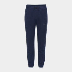 Navyblå bambus sweatpants med logo fra Copenhagen Bamboo, S